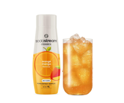 Saturator do wody i akcesoria SodaStream Syrop ORANGE MANGO ZERO 440 ml